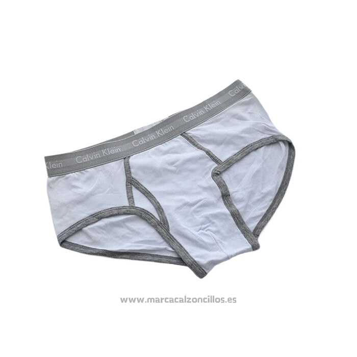 Slips Calvin Klein Hombre 365 Gris Blanco